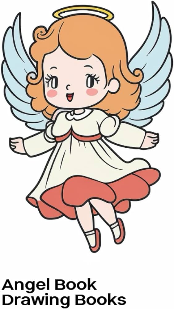 Little angels coloring book for kids christian colouring book for children with pages of cute glorious guardian spirits