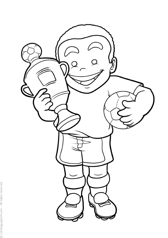 Soccer coloring pages