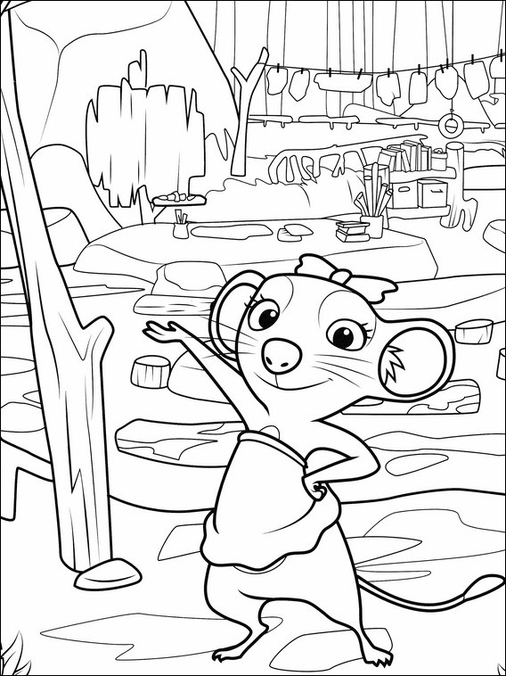 Coloring blinky bill