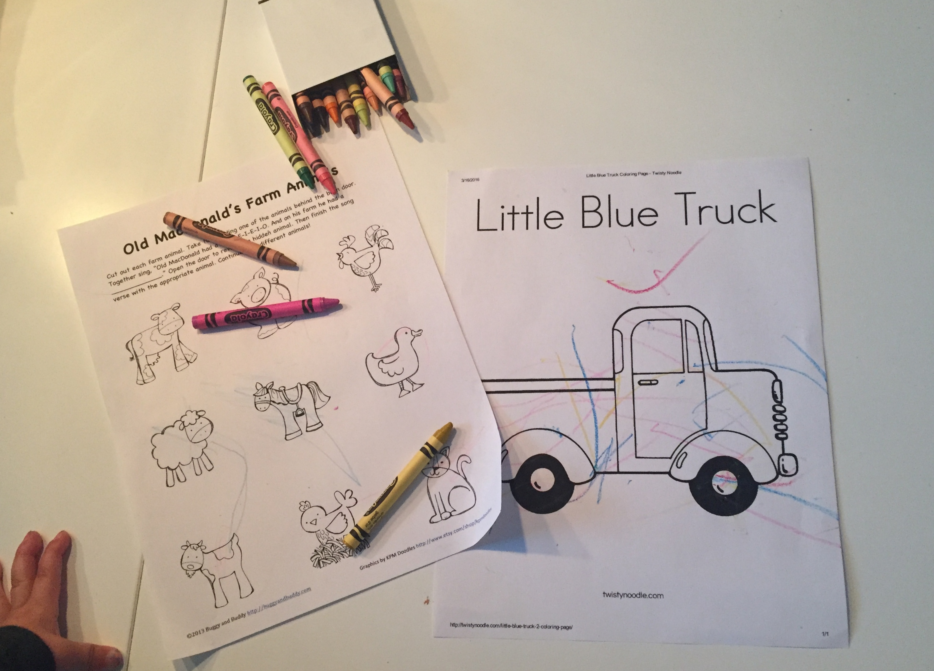 Little blue truck play date