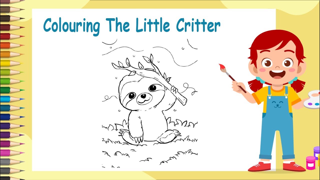 Little critter coloring page coloring cute anials the coloring page