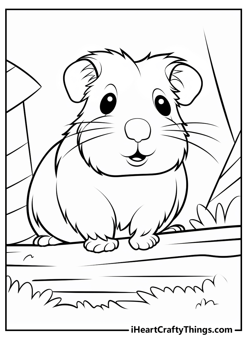 Guinea pig coloring pages free printables