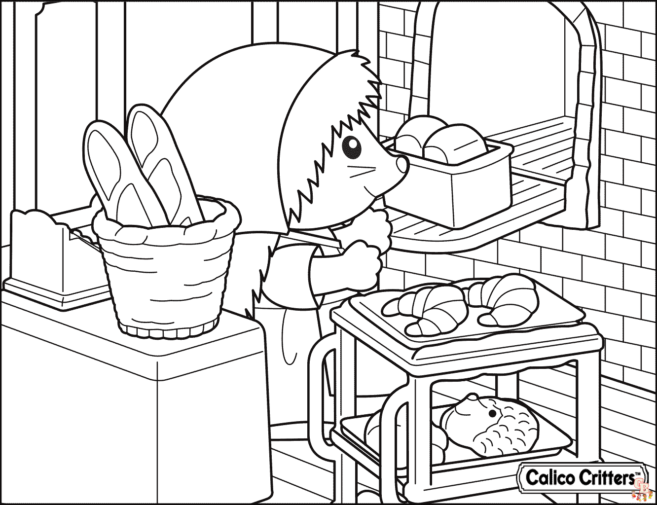 Enjoy free and printable calico critters coloring pages