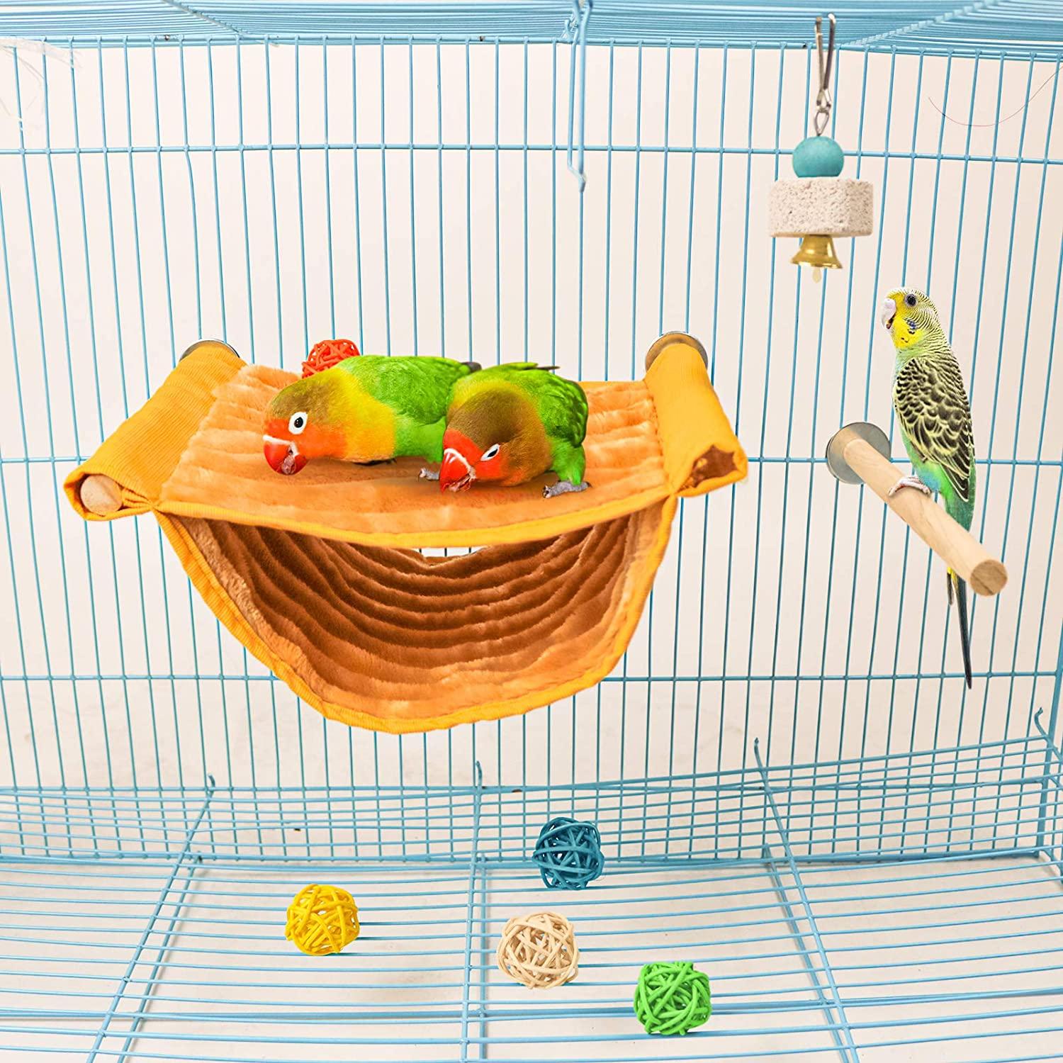 Bird nest house winter warm parrot house bed hammock tent toy bird cage perch stand for parrots budgies parakeet cockatiels lovebird cockatoo finch hamster chinchilla and other small animals h