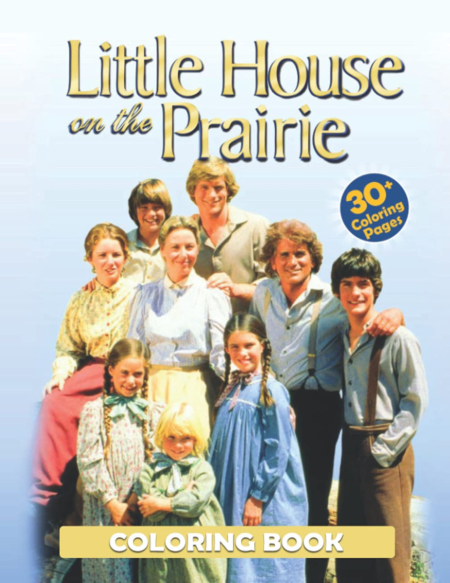 Little house on the prairie coloring book an adult coloring book with little