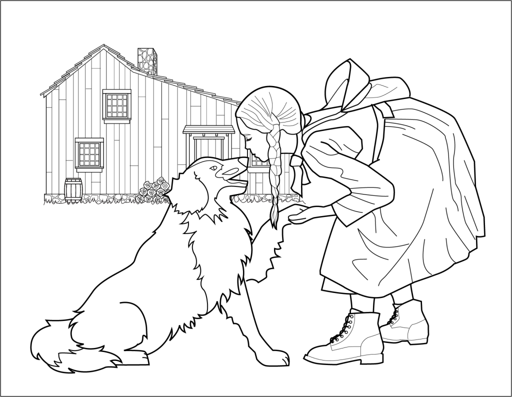 Paperprairie â little house on the prairie printable models and coloring pages coloring pages colouring pages free coloring pages