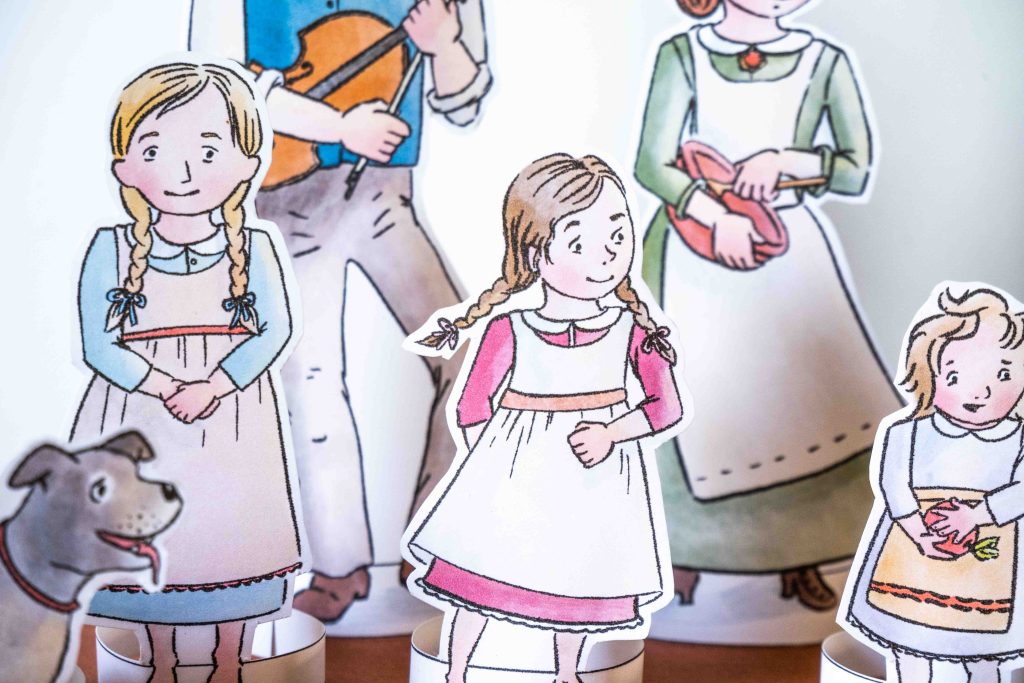 Laura ingalls pioneer family paper dolls