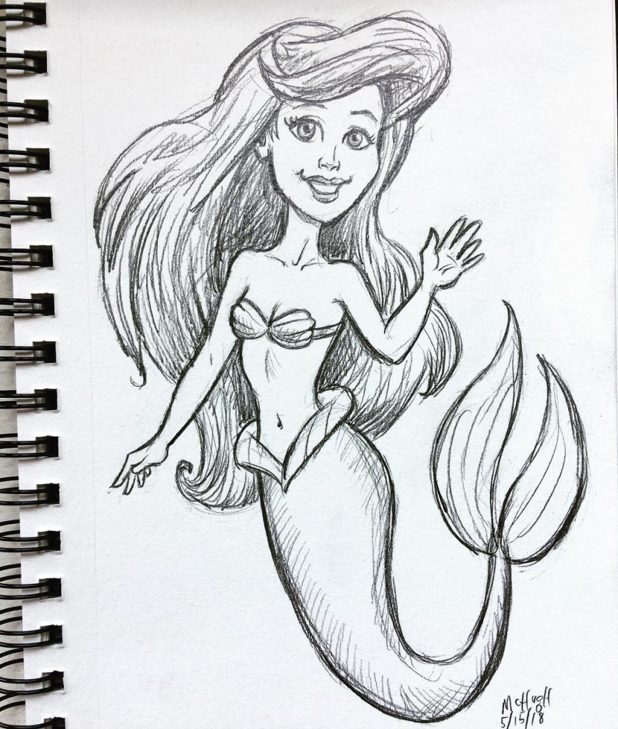 The little mermaid sketch â