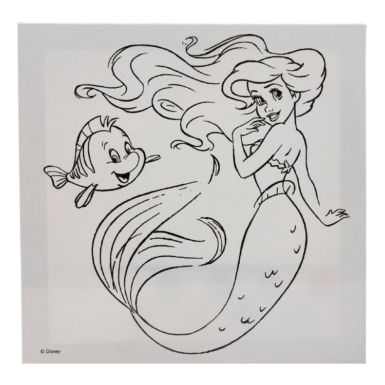 Disney little mermaid paint your own canvas kit little mermaid
