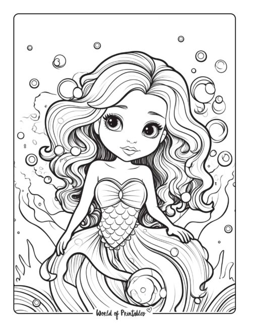 Best mermaid coloring pages