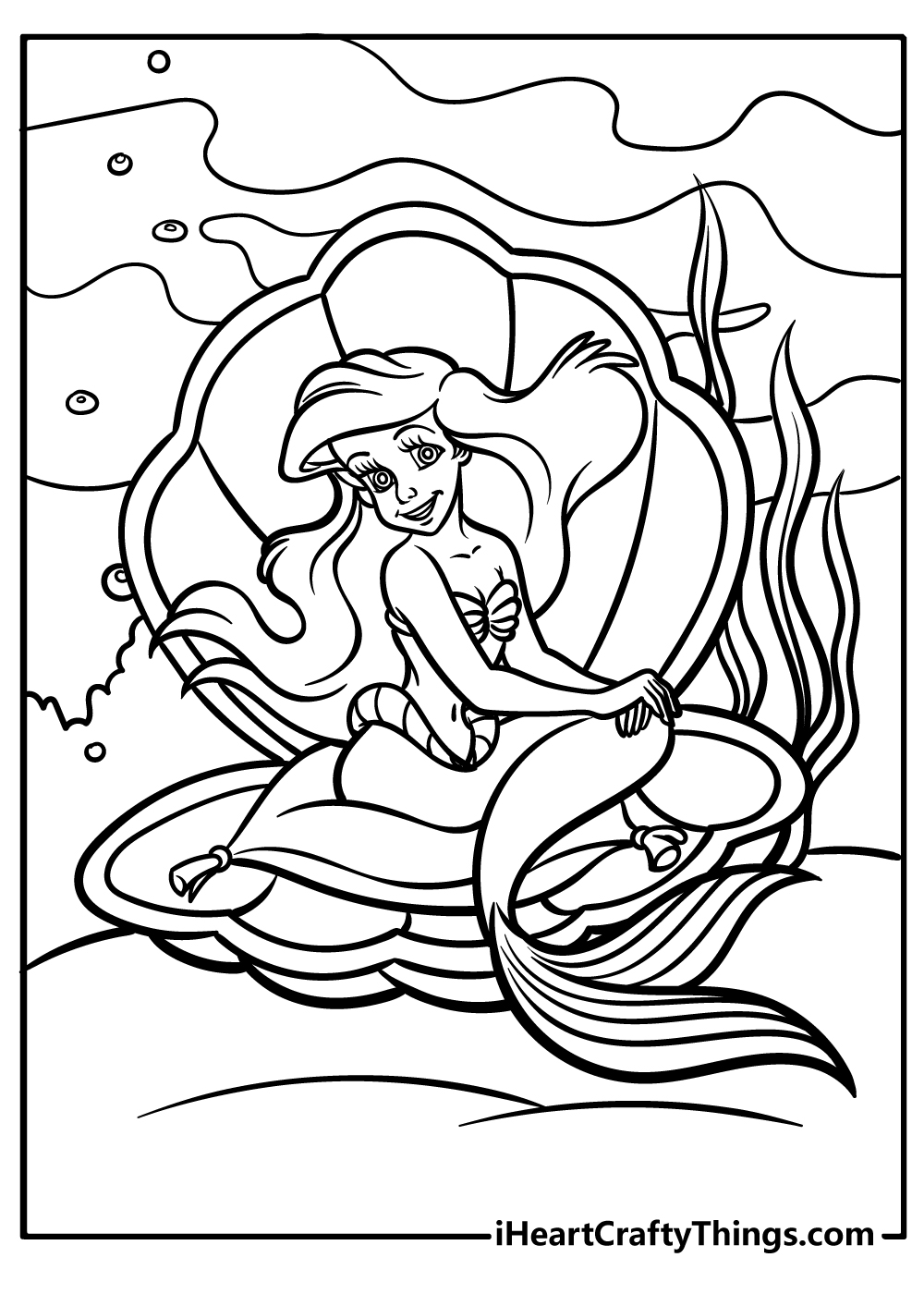 Ariel coloring pages free printables