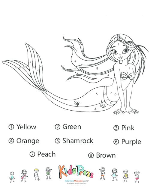 Color the mermaid