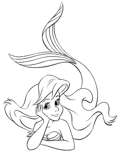 Little mermaid coloring pages ariel coloring pages