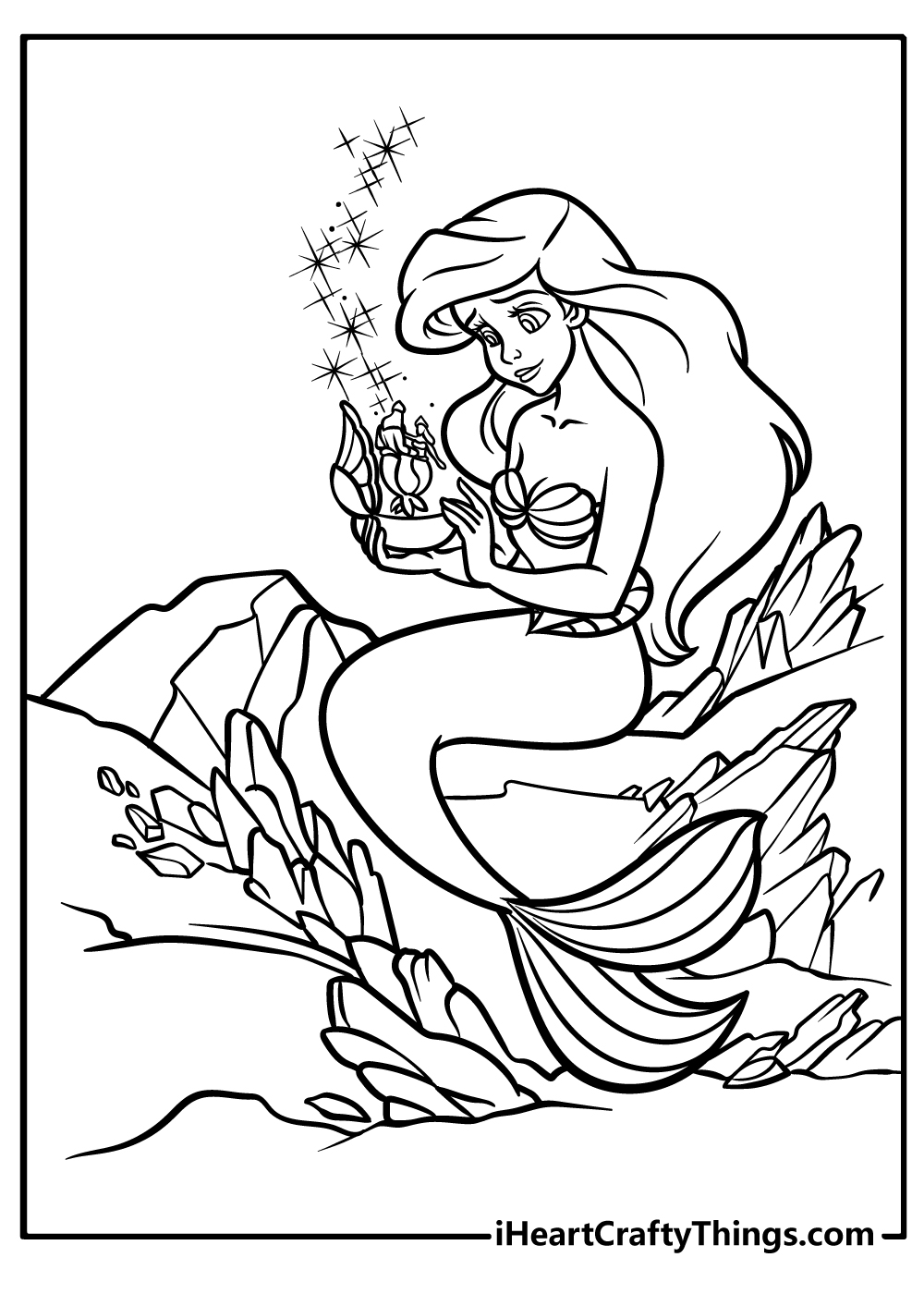 Ariel coloring pages free printables