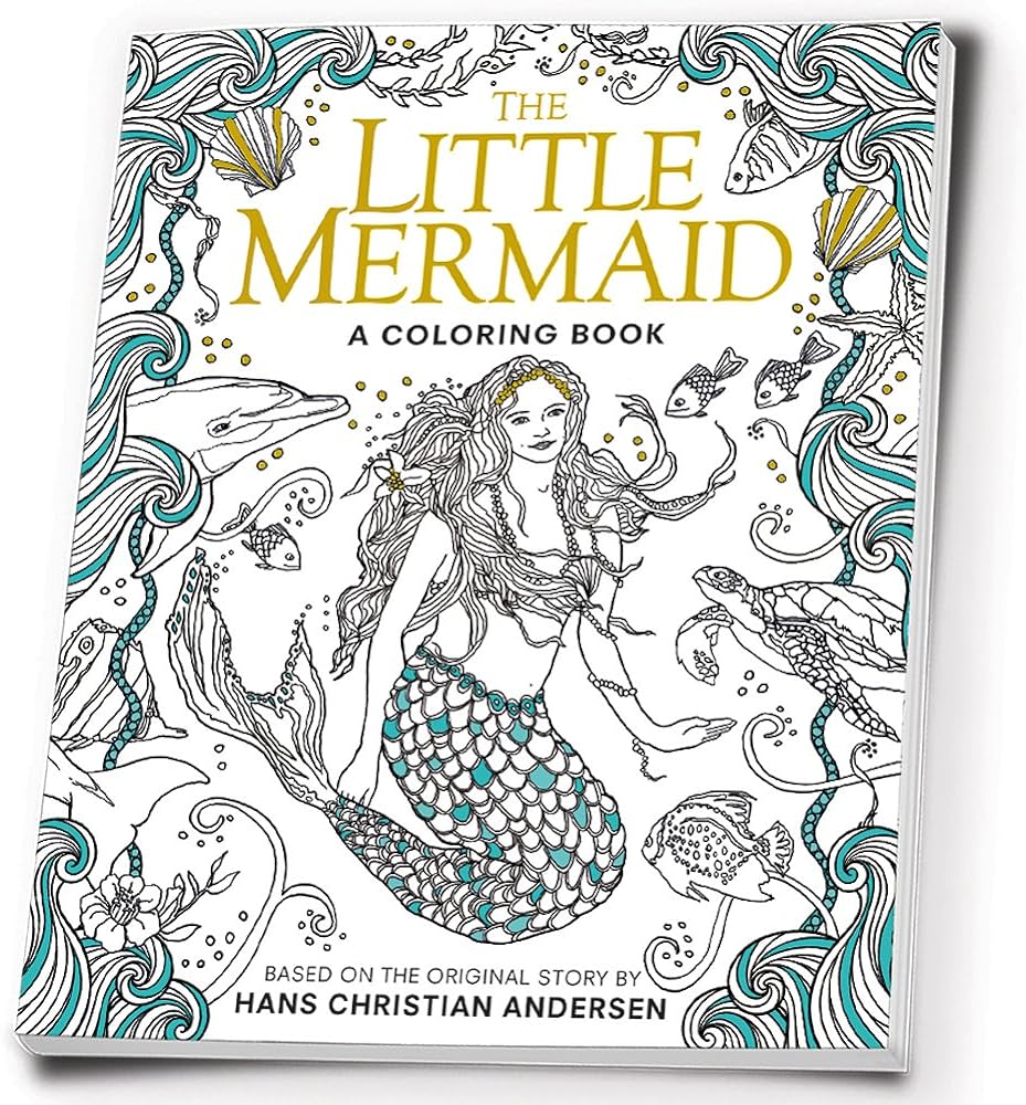 The little mermaid a coloring book classic coloring book andersen hans christian dulac edmund books