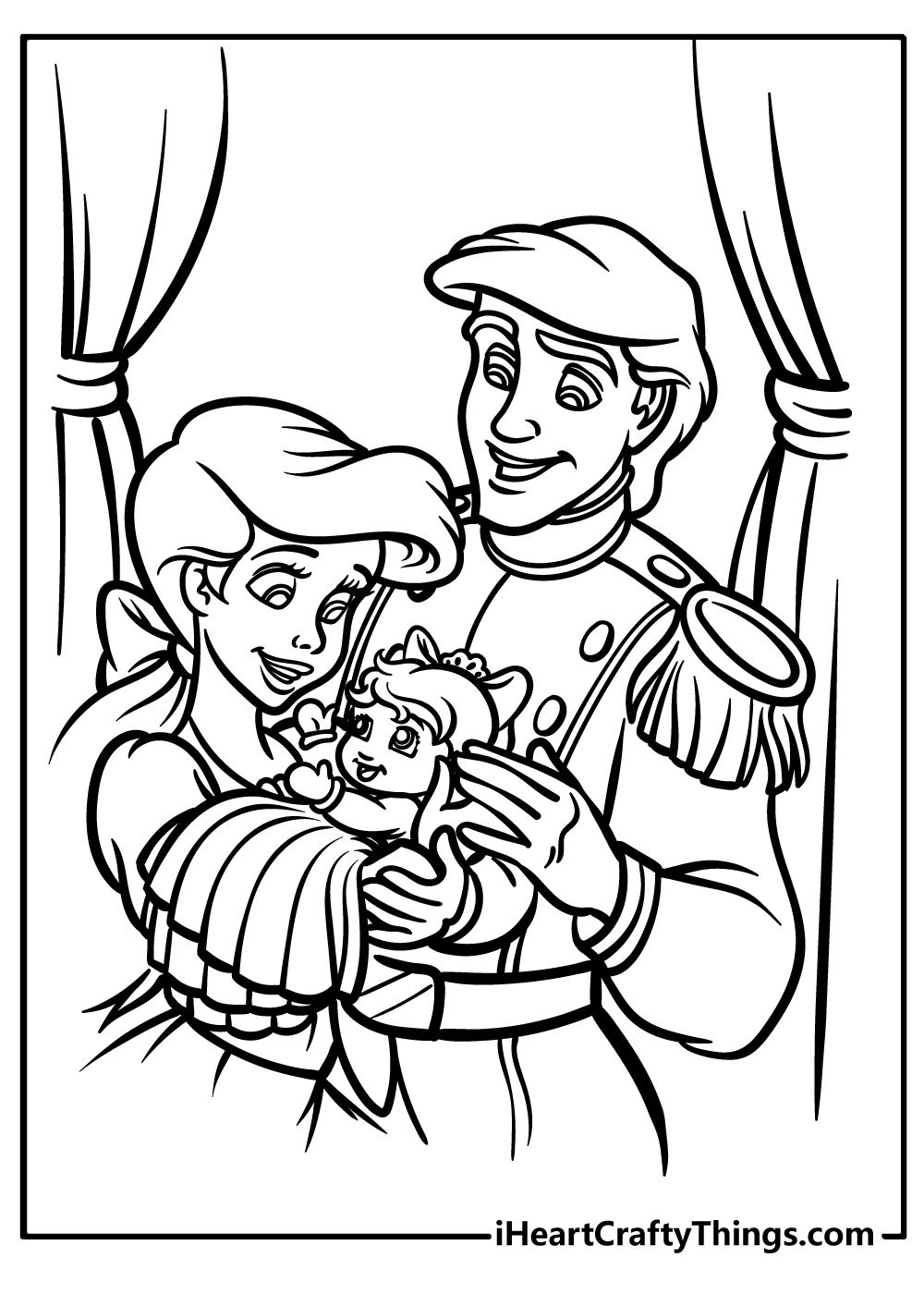 Ariel coloring pages free printables