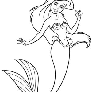 Little mermaid coloring pages printable for free download