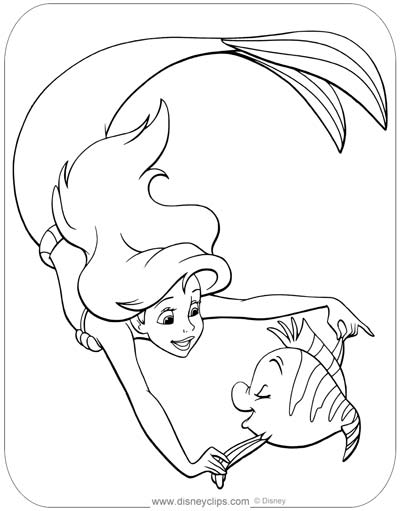 Little mermaid coloring pages ariel coloring pages