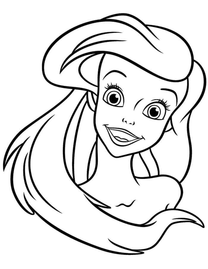 Little mermaid coloring pages pdf