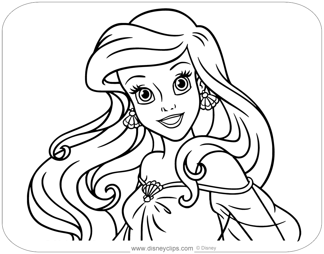 Printable the little mermaid coloring pages