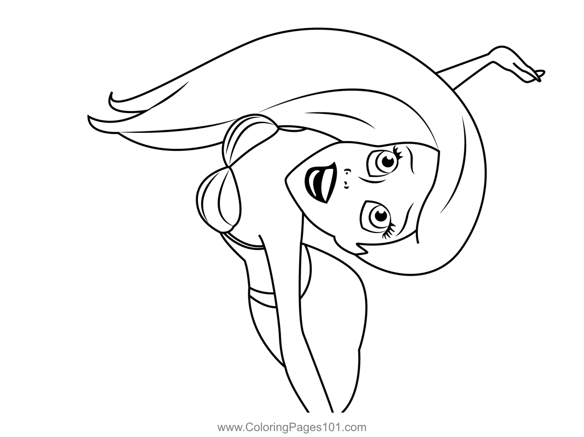 The little mermaid ariel coloring page for kids