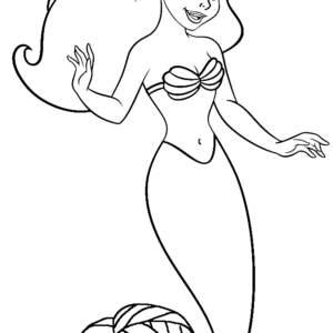 Little mermaid coloring pages printable for free download