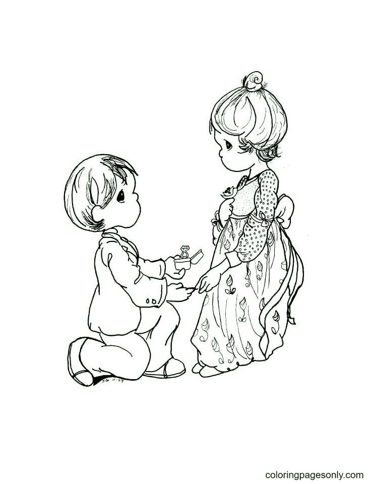 Precious moments coloring pages