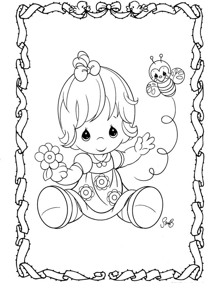 Precious moments animal coloring pages