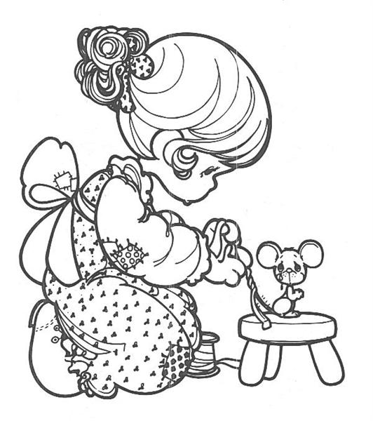 Precious moments coloring pages team colors