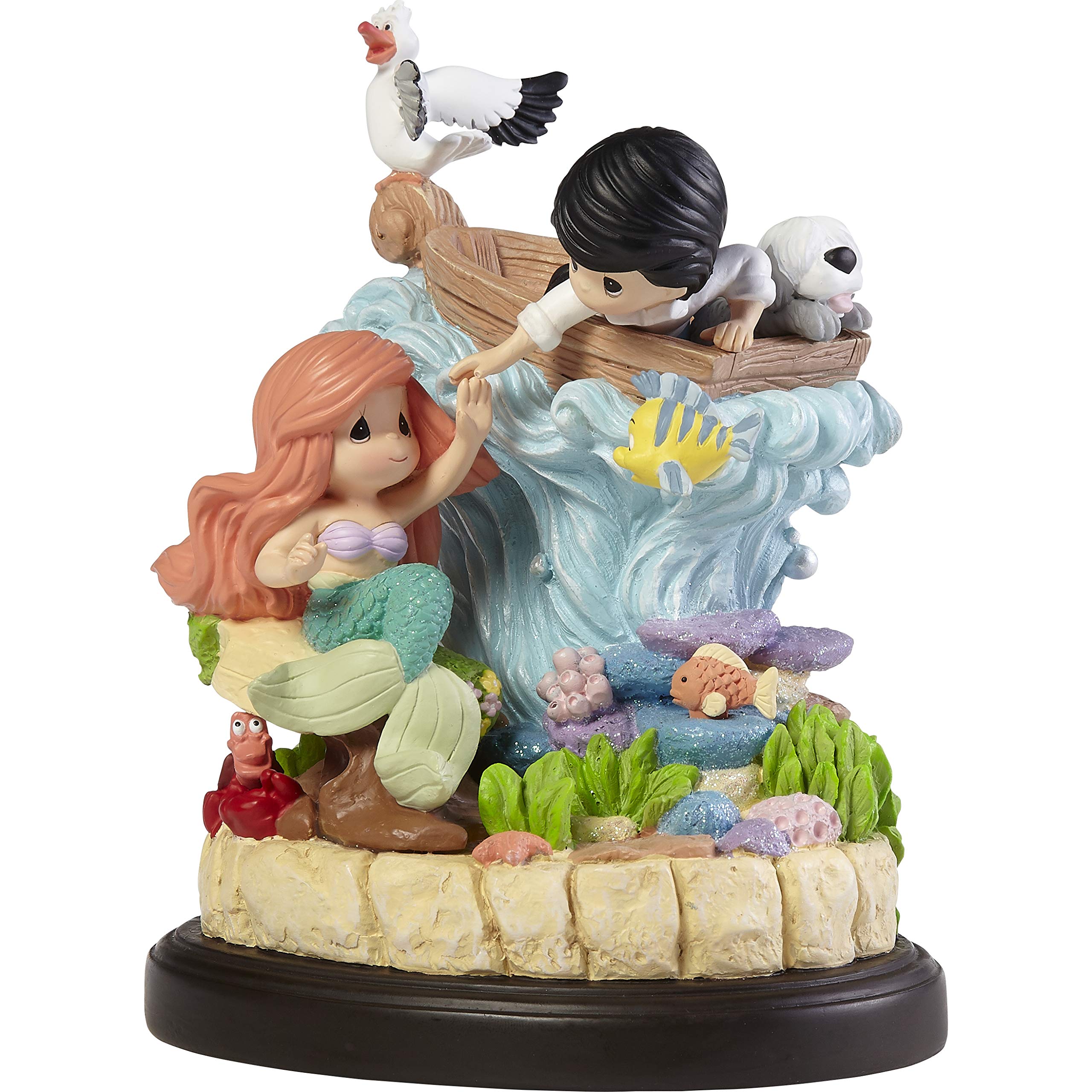 Precious moments disney the little mermaid love brings our worlds together resin musical home kitchen