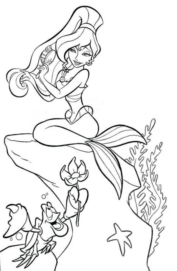 Meg mermaid coloring page by xlexierusso on