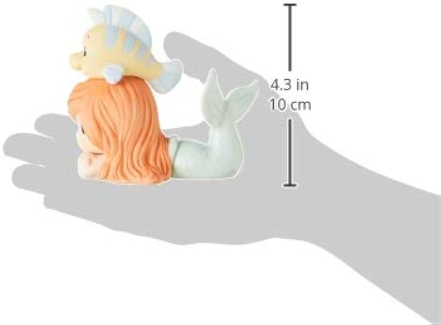 Precious moments disney showcase the little mermaid ariel figurine life is better with a good friend porcelain home kitchen