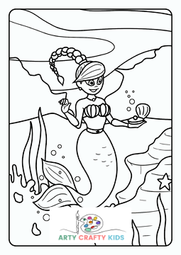 Mermaid coloring pages