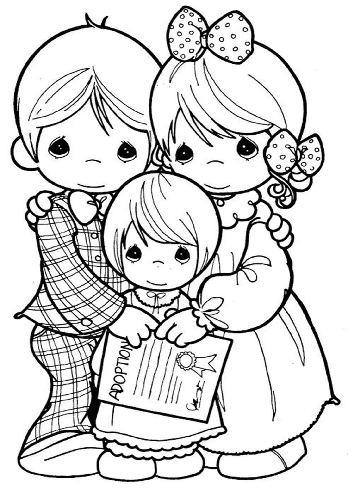 Free easy to print precious moments coloring pages precious moments coloring pages coloring books coloring pages