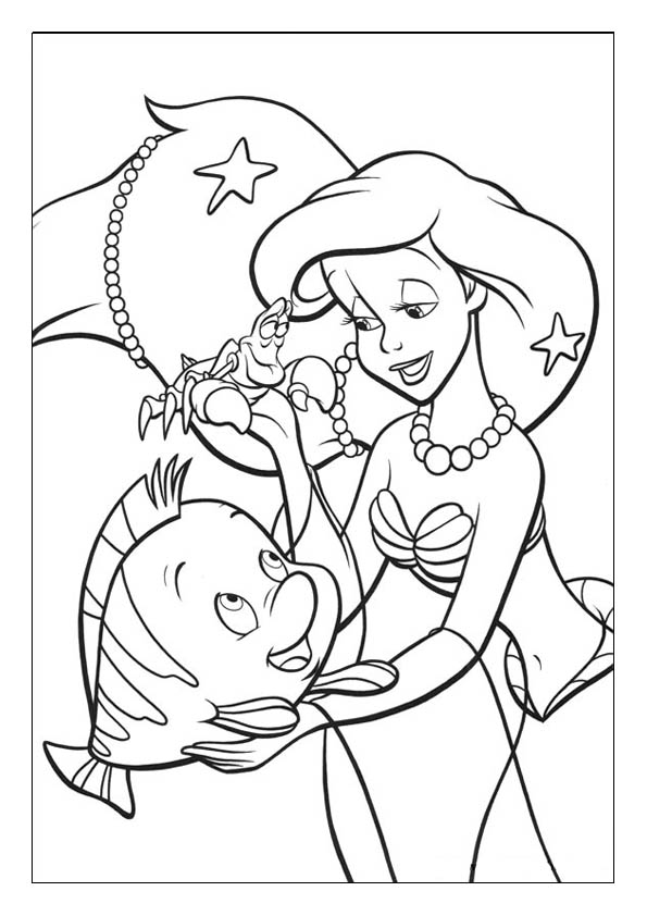 The little mermaid coloring pages printable coloring sheets