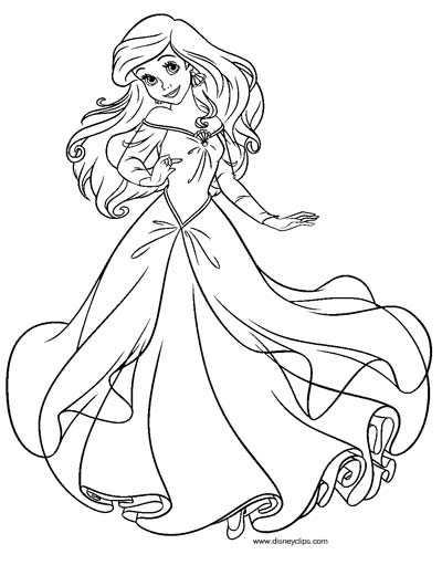 Little mermaid coloring pages ariel coloring pages