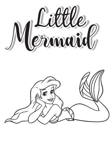 Mermaid coloring pages â