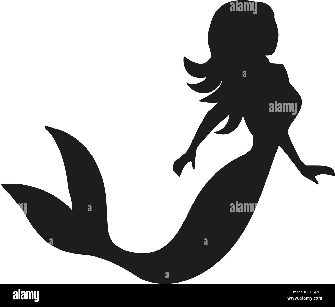 Mermaid silhouette hi