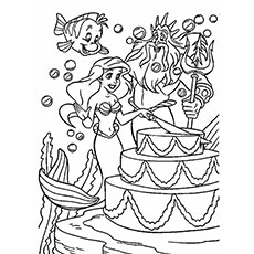 Top free printable little mermaid coloring pages online