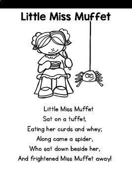 Close reading little miss muffet by kteachertiff tpt