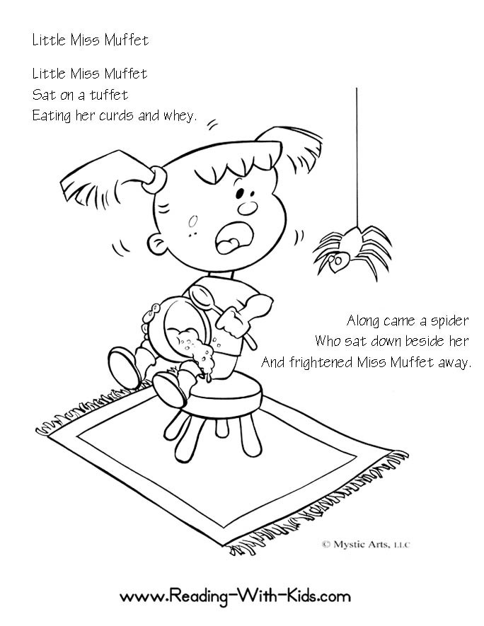 Nursery rhymes coloring pages