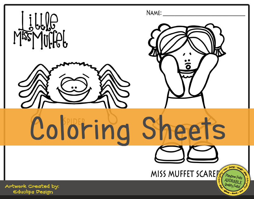 Little miss muffet storytime activities for preschool