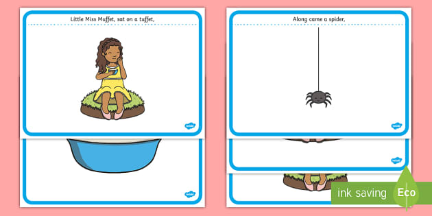 Little miss muffet sequencing teacher made