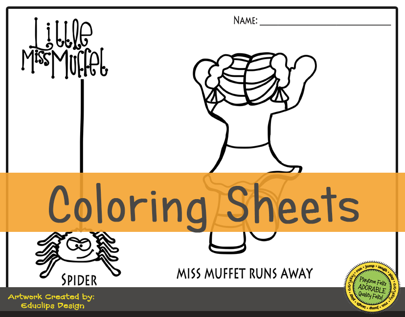 Little miss muffet storytime activities for preschool