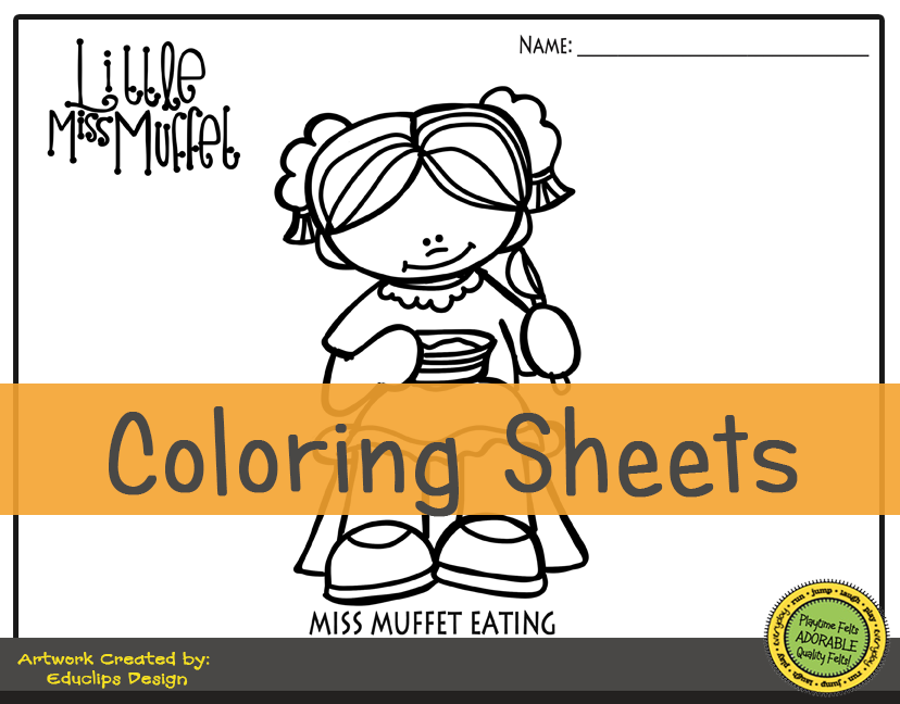 Little miss muffet storytime activities for preschool