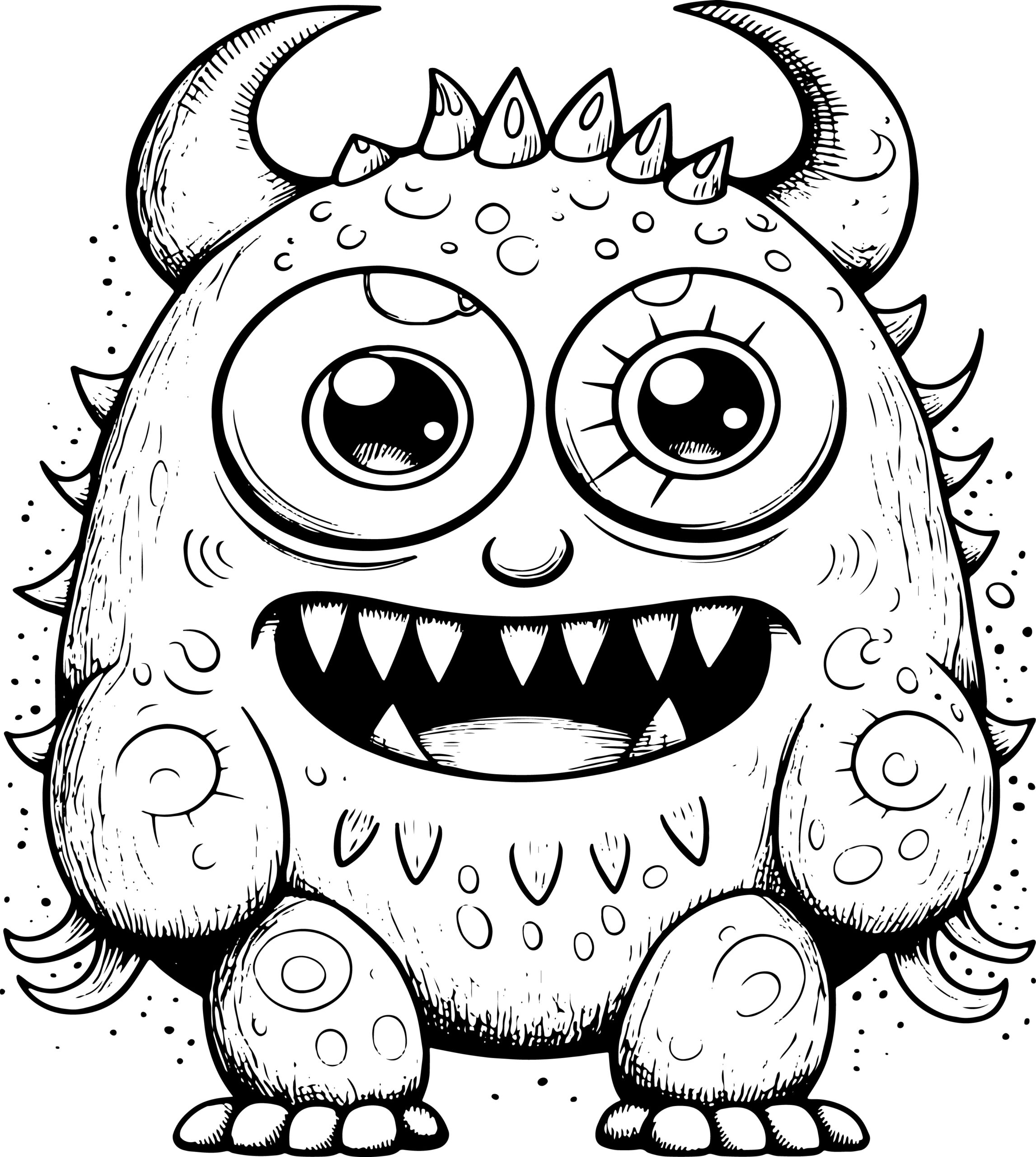 Monster coloring book cute monster coloring pages for kids made by teachers