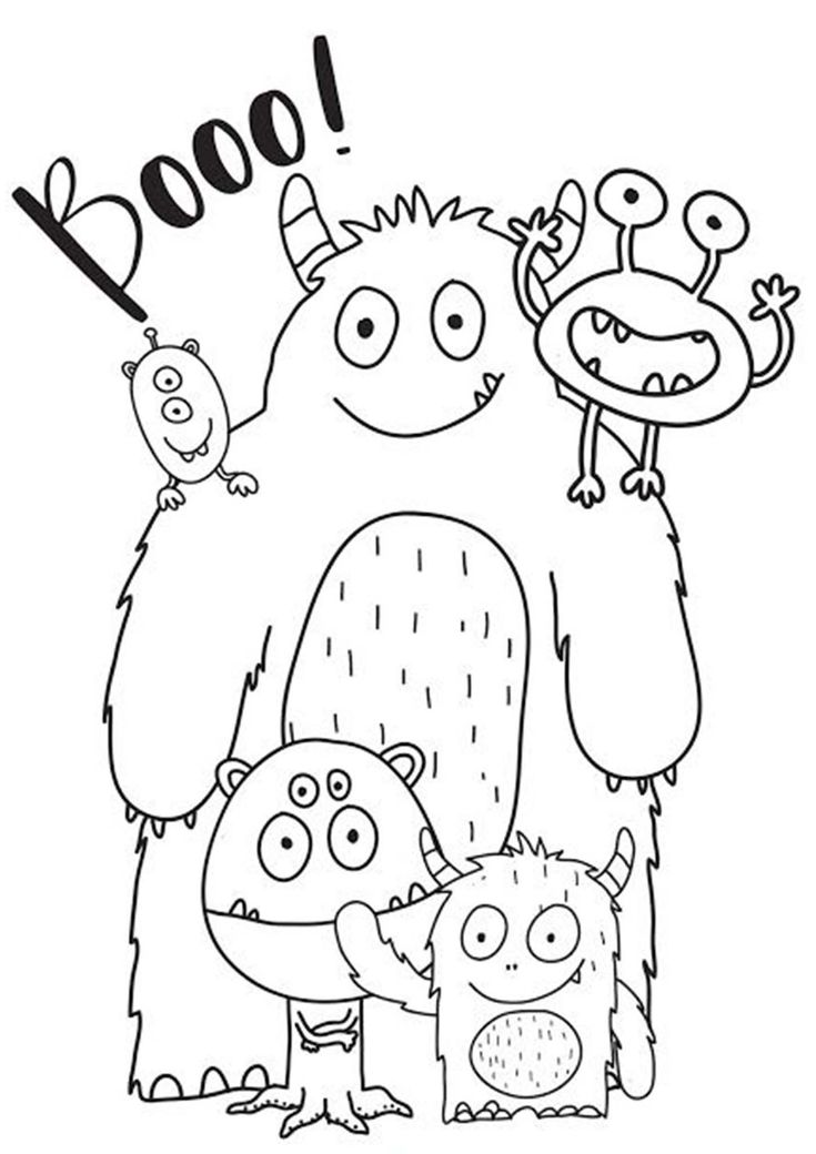 Free easy to print monster coloring pages monster coloring pages kids colouring printables coloring pages