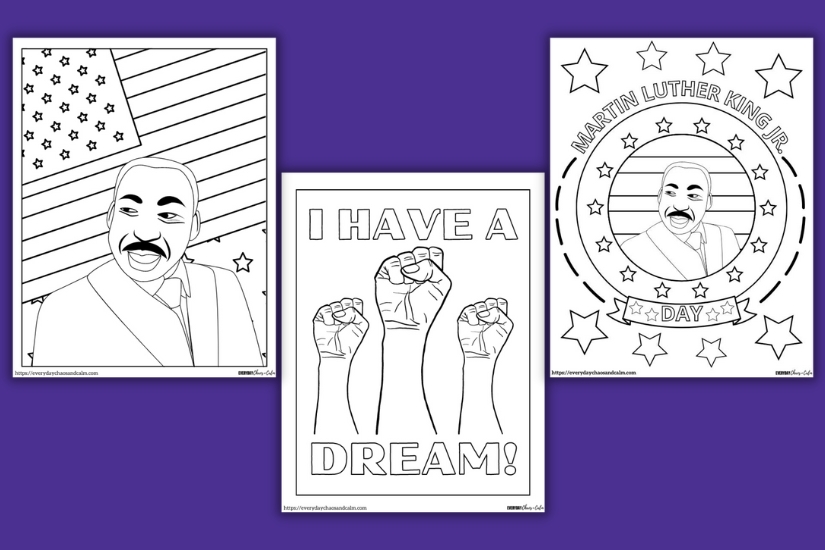 Free printable martin luther king jr coloring sheets