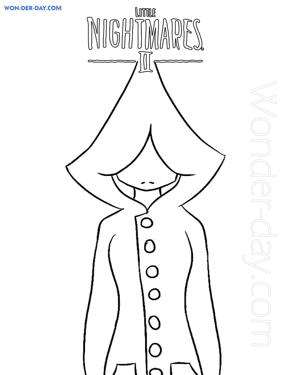 Little nightmares coloring pages