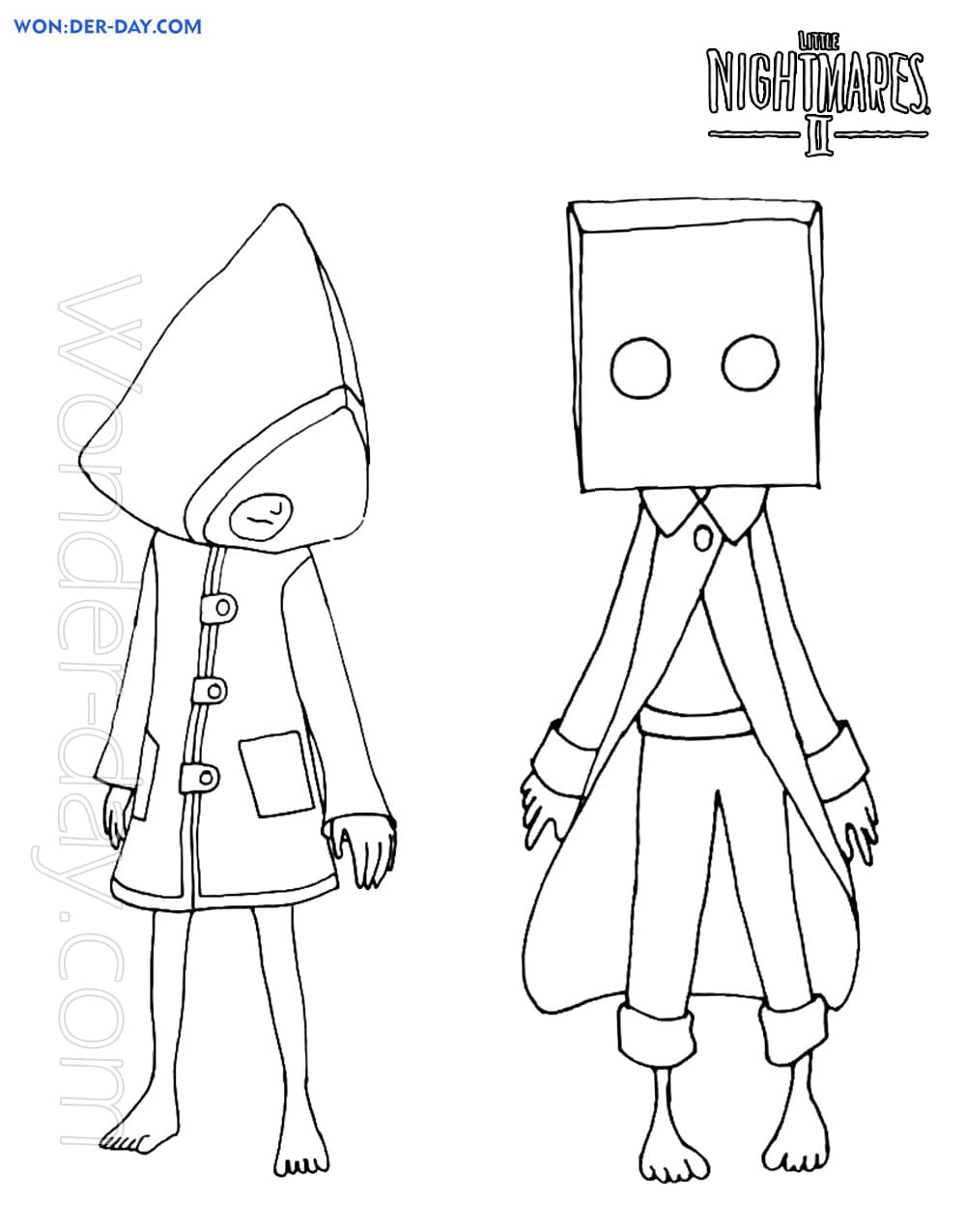 Little nightmares coloring pages